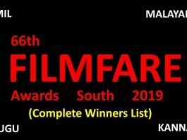 66th Filmfare Awards South (2019)