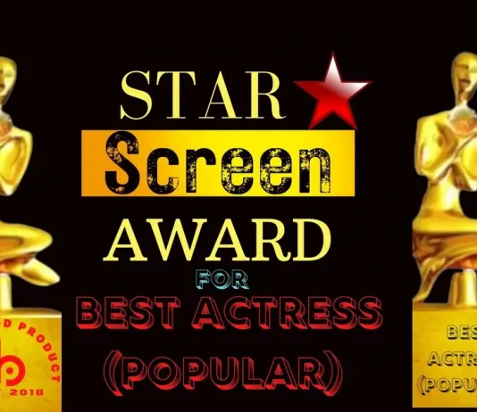 Screen Award for Best Actress (Popular Choice) Screen Award for Best Actress (Popular Choice)